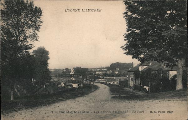 Les abords du Canal / Le Port Saint-Florentin France