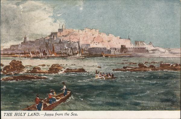 The Holy Land - Joppa from the sea Jaffa Palestine