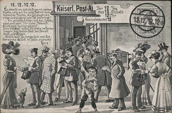 Der 12. Tag des 12. Monats 12 Uhr Neunzehnhundert12 Germany