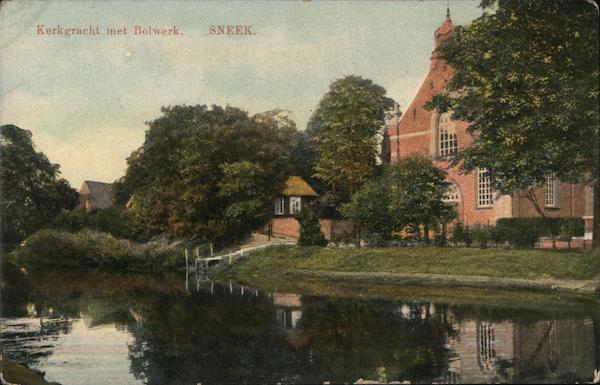 Kerkgracht met Bolwerk. Sneek Súdwest-Fryslân Netherlands