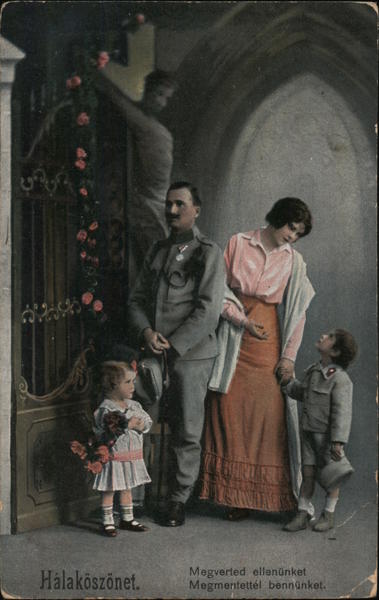 Hungarian Family, Church, Crucifixtion Religious