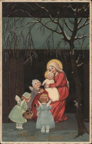 Madonna and Child Surrounded by Angels Madonna & Child