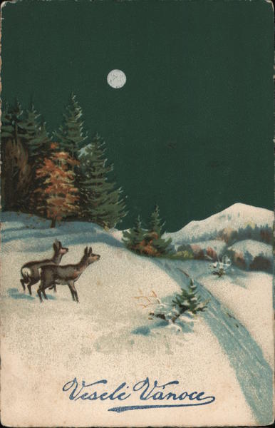 Vesele vanoce! - Merry Christmas Czech Republic Eastern Europe