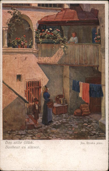 Das stille gluck. Bonheur en silence. Jos Straka Pinx.