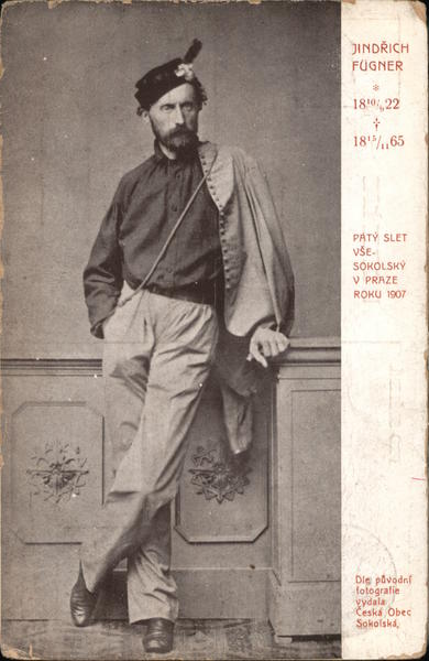 A portrait of Jindrich Fugner, Leader of the sport organization, Sokol Prague Czechoslovakia