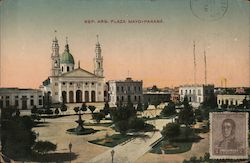 Plaza Mayo Paraná, Argentina Postcard Postcard Postcard