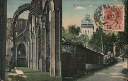 Ruins of Tartu cathedral and medical club building Postcard