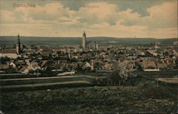 General view of the city Domažlice, Czech Republic Eastern Europe Postcard Postcard Postcard