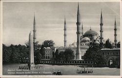Istanbul, Sultan Ahmet mosque Postcard