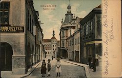 Kostelní ulice Postcard