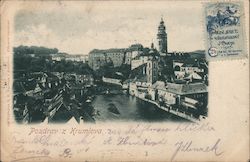 Pozdrav z Krumlova Postcard
