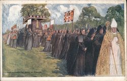 1908 Chelsea Historical Pageant:  The Funeral of Anne of Cleves Postcard