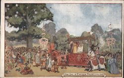 1908 Chelsea Historical Pageant: May Day in Chelsea Fields (Circa 1500) Postcard