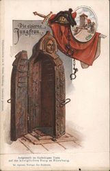 The Iron Maiden - set up in the pentagonal tower at the royal castle of Nuremberg Postcard