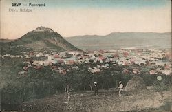 Panorama from Deva Postcard