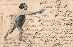 Napoli - Giornalaio Newspaper Boy Postcard