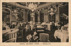 Restaurant, Hotel Meurice Postcard