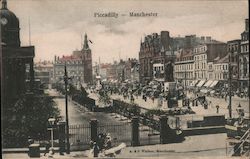 Piccadilly Manchester, United Kingdom Greater Manchester Postcard Postcard Postcard