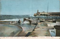 Morro Castle in a Storm Havana, Cuba Postcard Postcard Postcard