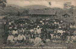 Lolodorf Delegates to Bible Conference Elat, West Africa, November 1910 Postcard
