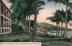 Island of Taboga, showing Sanatorium, Panama Postcard