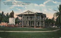 De Lesseps old Residence, Cristobal, Panam Postcard