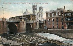 Puente de Piedra, Vista a la Iglesia de San Jose Postcard