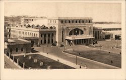 The Central Station. B.B. and C.I. Railway Postcard