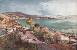 The Lake of Galilee Palestine Middle East Postcard Postcard Postcard