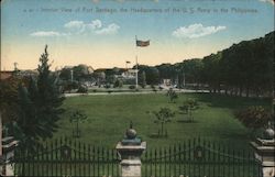 Interior View of Fort Santiago, HQ of US Army in the Philippines Postcard