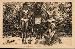 Nouvelles-Hébrides - Indigènes d'Aisse-Santo Vanuatu Postcard Postcard Postcard