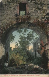 Interior of Old Forts at Old Panama Postcard