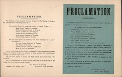 Proclamation - The Tribunal of the Imperial German Council of War sitting in Brussels has pronounced the following sentences Postcard