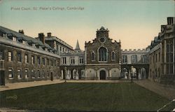 Front Court, St. Peter's College, Cambridge United Kingdom Cambridgeshire Postcard Postcard Postcard