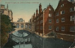Bridge of Sighs, St. John's College Cambridge, United Kingdom Cambridgeshire Postcard Postcard Postcard