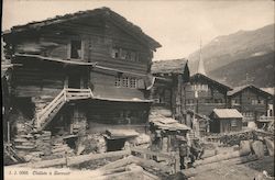 Châlets à Zermatt Postcard