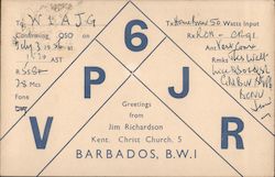 VP6JR Radio Postcard