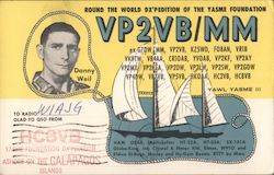 VP2VB/MM Round the World Dx'pedition of the Yasme Foundation Postcard