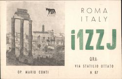 Roma, Italy, I1ZZJ Postcard