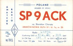 Amateur Radio QSL Request Card Krakow, Poland QSL & Ham Radio Postcard Postcard Postcard