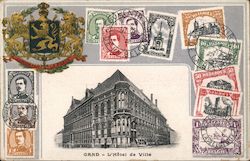 Gand - L'Hotel de Ville Postcard