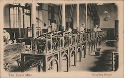 The Royal Mint - Weighing Room Postcard