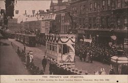 The Prince's Car Starting Postcard