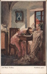 Josef Manes: Svadlena - The seamstress Czech Republic Eastern Europe Postcard Postcard Postcard