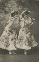 Two female cabaret dancer Great Britain Postcard Postcard Postcard