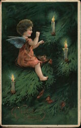 Vesele vanoce - Merry Christmas! Czech Republic Angels Postcard Postcard Postcard