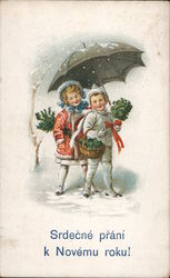 Srdečné přání k Novému roku Postcard