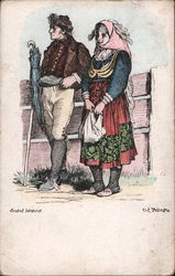 Josef Manes - Od Tabora Postcard
