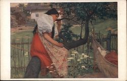 Zelení Hájové - Czech Folk Life Postcard
