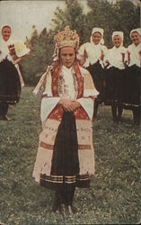 Slovenský ľudový umelecký kolektív - Nevesta z Perinarok Postcard